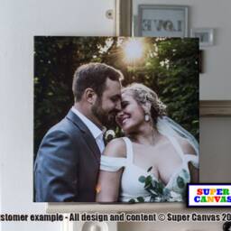 Couple Portrait Custom Photo Picture Wall Art Framed Canvas Print Husband Wife Boyfriend Girlfriend Partner Valentines Day Gift - thumbnail 2