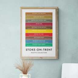 stoke-On-Trent Funny Colour Palette Print, Poster Wall Art - thumbnail 3