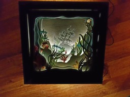 Ship Light Box Light-Box Underwater Nightlight Mood Wreck