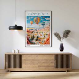 Cappadocia, Cappadocia Travel Print, Art, Poster, Turkey, Art Home Decor, Wall Art - thumbnail 2
