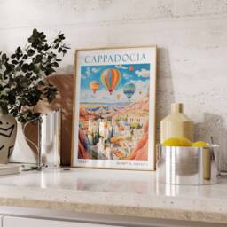 Cappadocia, Cappadocia Travel Print, Art, Poster, Turkey, Art Home Decor, Wall Art - thumbnail 3
