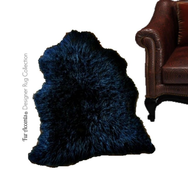 Plush Faux Fur Area Rug - Hollister Sheepskin Pelt, Usa Made - image 1
