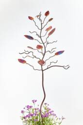 Beech Leaf Tree Sculpture & Bird Feeder Stand - thumbnail 1