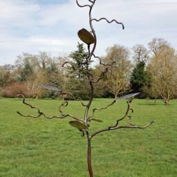 Beech Leaf Tree Sculpture & Bird Feeder Stand - thumbnail 3