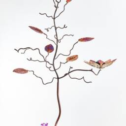 Beech Leaf Tree Sculpture & Bird Feeder Stand - thumbnail 2