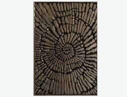 Oak Wood Nautilus Shell Wall Sculpture - Coastal Beach House Decor