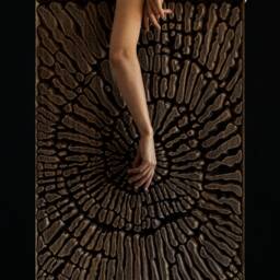 Oak Wood Nautilus Shell Wall Sculpture - Coastal Beach House Decor - thumbnail 2