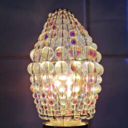 Chandelier Inspired Moroccan Chic Look Glass Bead Light Bulb Candle Cover Pendant Lamp Aurora Borealis Shade Crystals Drops Retro - thumbnail 2