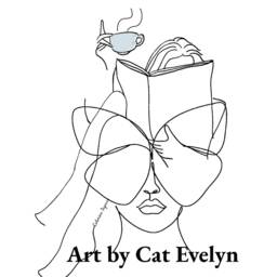 Book Nerd Art Print Girl Reading Cup Of Tea Comfy Cozy Minimalistic Line Bookworm Library Cosy Bookshelf Read Literature - thumbnail 3