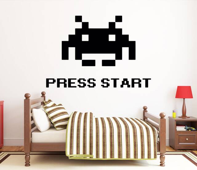 Gamer Wall Decal Video Game Controller Sticker, Gaming Room Decor Vg001 - image 1