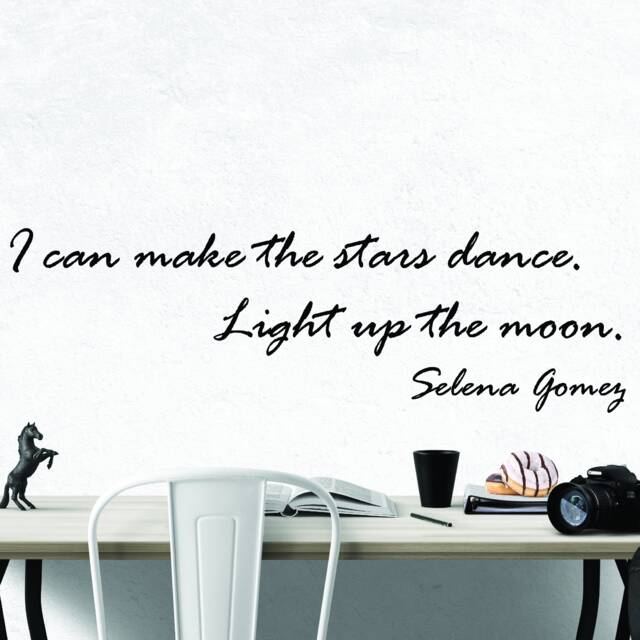 Selena Gomez Stars Inspirational Motivational Wall Decal Quote Art Inspired Focus Positive Home Room Decor Encouragement 42x13 In - image 1
