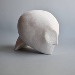 Ceramic Sculpture , Head, Terracotta, Abstract Sculpture, Clay, Interior Decor , Original Gift, Bust Garden - thumbnail 4