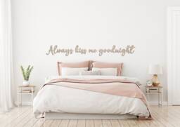Bedroom Wall Art Quote Sign - Laser Cut Wooden Decor Layered Acrylic, Multiple Sizes, Home Accent