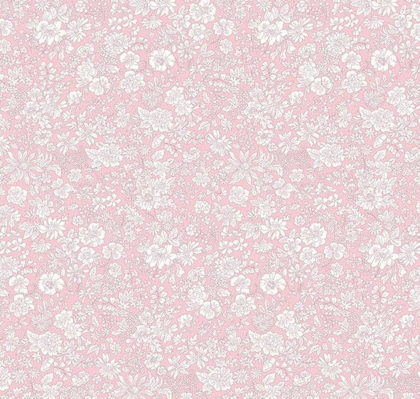 Liberty London Fitted Crib Sheet Vintage Floral Powder Pink Bedding - image 1