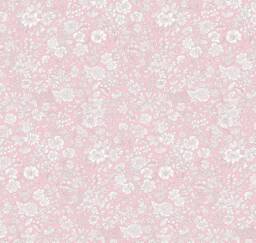 Liberty London Fitted Crib Sheet Vintage Floral Powder Pink Bedding - thumbnail 1