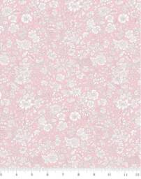 Liberty London Fitted Crib Sheet Vintage Floral Powder Pink Bedding - thumbnail 2