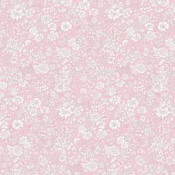 Liberty London Fitted Crib Sheet Vintage Floral Powder Pink Bedding - thumbnail 3