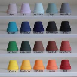 Mystery Hand Painted Plant Pot - Multiple Sizes & Saucers Available With Drainage Holes - thumbnail 3