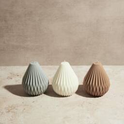 Geometric Origami Soy Wax Candle - Gift Home Decor, Cotswolds Hand-Poured - thumbnail 1