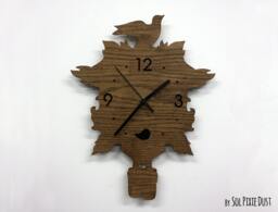Bird Modern Cuckoo Clock - Wooden Wall Clock - thumbnail 1