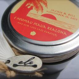 Custom Personalized Wedding Candles - thumbnail 4