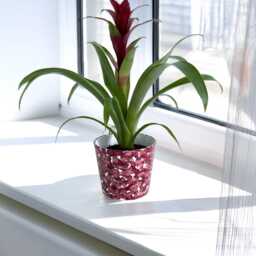 Hand Painted Burgundy & Gold Plant Pot Modern Boho Planter - thumbnail 3