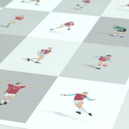 West Ham United Legends - Modern Era Illustrated Art Print - Hammers Icons Poster Gift - thumbnail 2