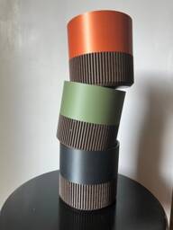 Two-Toned Cedar Plant Pot Modern Color Block Planter