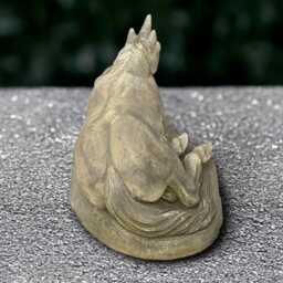 Stone Unicorn Statue Concrete Horse Sculpture Magical Garden Decoration Handmade Mythical Creature Ornament Outdoor Fairy Art Gift - thumbnail 3