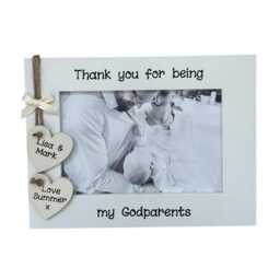 Thank You For Being My Godparents Personalised Photo Frame Gift - thumbnail 2