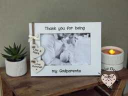 Thank You For Being My Godparents Personalised Photo Frame Gift - thumbnail 1