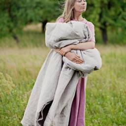 Linen Duvet Cover, 68x86 - thumbnail 2