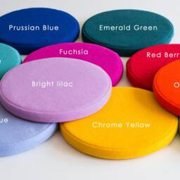 "Round Seat Cushion From Wool Felt/Floor Seating Pad Modern Pillow Diameter 12""/ 13""/ 14""/ Thickness 1.5" - thumbnail 4