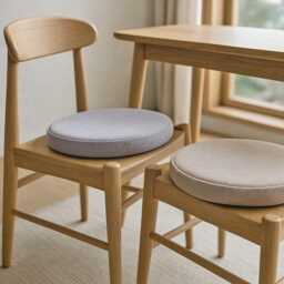 "Round Seat Cushion From Wool Felt/Floor Seating Pad Modern Pillow Diameter 12""/ 13""/ 14""/ Thickness 1.5"