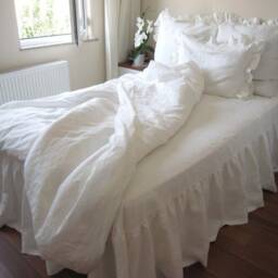 Linen Duvet Cover Set, Oversized King 120x120, Custom Bedding - thumbnail 3