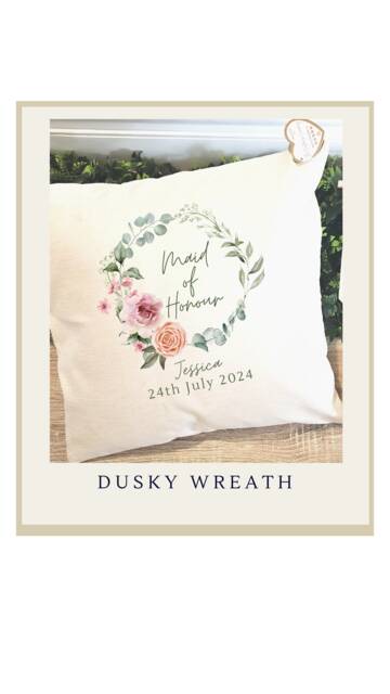 Personalised Cushion, Maid Of Honour Gift, Gift For Her, Cushion Cover, Wedding Favour, Covers, Honor - image 1