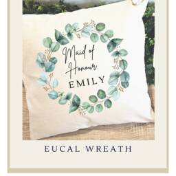 Personalised Cushion, Maid Of Honour Gift, Gift For Her, Cushion Cover, Wedding Favour, Covers, Honor - thumbnail 2