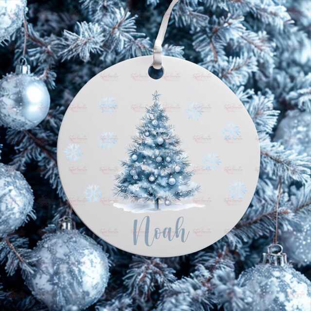 Personalised Kids Christmas Decoration - Grandson Nephew Gift Custom Bauble For Boys Stocking Filler Eve Box