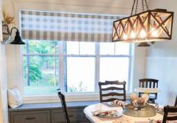 Buffalo Check Faux Roman Shade Farmhouse Plaid Curtain - thumbnail 1