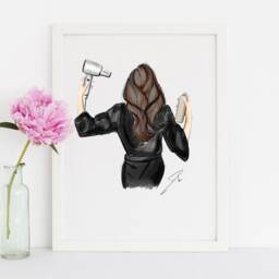 Art Printbe Ready in Five - Fashion Illustration Print(Fashion - Home Decor Wall By Melsy's Illustrations - thumbnail 2