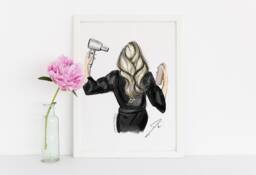 Art Printbe Ready in Five - Fashion Illustration Print(Fashion - Home Decor Wall By Melsy's Illustrations - thumbnail 1