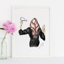Art Printbe Ready in Five - Fashion Illustration Print(Fashion - Home Decor Wall By Melsy's Illustrations - thumbnail 3