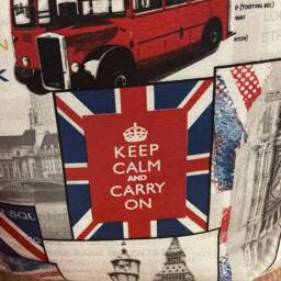 Large Cushion Cover With Icons & Landmarks Of London - Ccfclon24-Cush - thumbnail 3