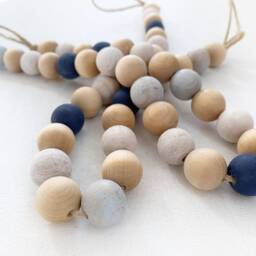 Beaded Curtain Tiebacks - Set Of 2 Nautical Nursery Decor - thumbnail 3