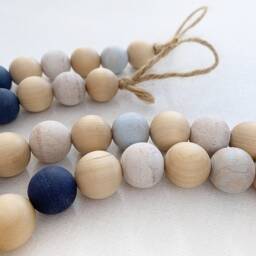 Beaded Curtain Tiebacks - Set Of 2 Nautical Nursery Decor - thumbnail 4