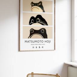 Matsumoto Hoji Art Print, Japanese Poster, Frog, Vintage Animal Art, Funny Gift, A1/A2/A3/A4 - thumbnail 2