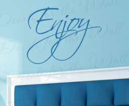 Enjoy Inspirational Home Motivational Living Room Vinyl Sticker Graphic Art Wall Decal Quote Lettering Decor Saying Decoration W22 - thumbnail 1