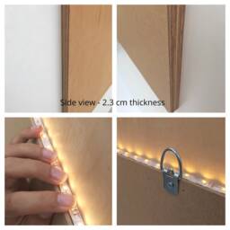 Headboard With Lights. Captain Quarters. Kids Room Decor, Nursing, Reading Light. Designed, Handmade & Tested For Kids. Sweet & Safe - thumbnail 4
