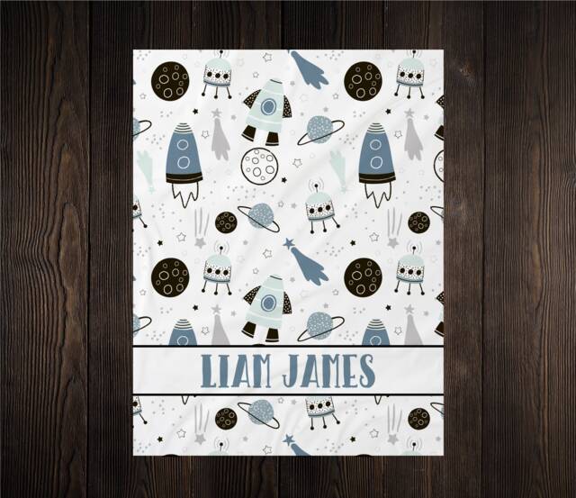 Space Swaddle Baby Blanket Super Soft Outerspace Shower Gift Newborn Keepsake Burp Cloth Lovey New Mom - image 1