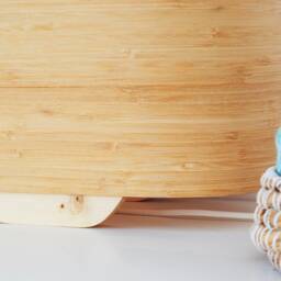 Modern Table Lamp, Bamboo Lamp For Rustic Decor, Minimalist Decor Light Fixture, Scandinavian Desk - thumbnail 4
